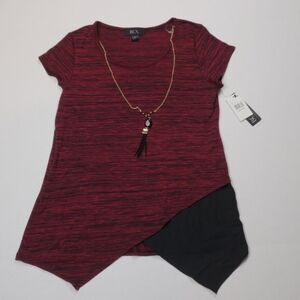 New BCX knit sweater shirt with jewelry